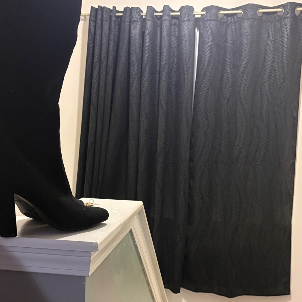 Black Knee-High Boots